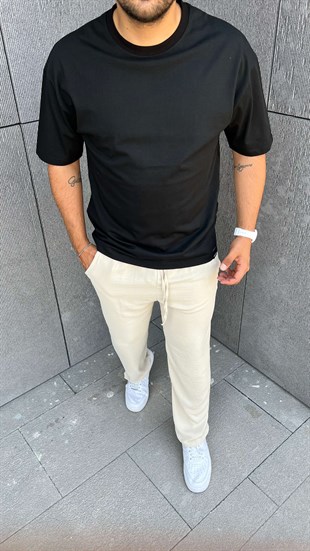 Oversize Basic Tshirt Siyah